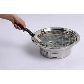Stainless Steel Korean Barbecue Round Household Commercial Camping Outdoor Portable Charcoal BBQ Grill Barbecue