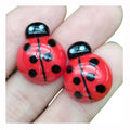 Kawaii Animal Red Ladybug Resin Flatback Cabochon DIY Decorative Craft Scrapbooking Accessories