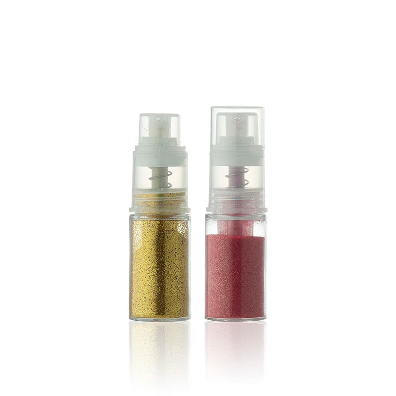 Food Grade 14ml Small Instant Cake Decorating Dusts Glitter Spray Bottles Plastic