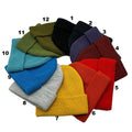 Hot Sell Winter Warm Fashion 12 Colors Solid Color Rib Knit Hat Blank  Women Beanie Hats