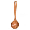 Natural Utensils Handcrafted Cutlery Tool Seasoning Scoop Dipping Oil Dipper Acacia Wooden Soup Spoon for Cooking