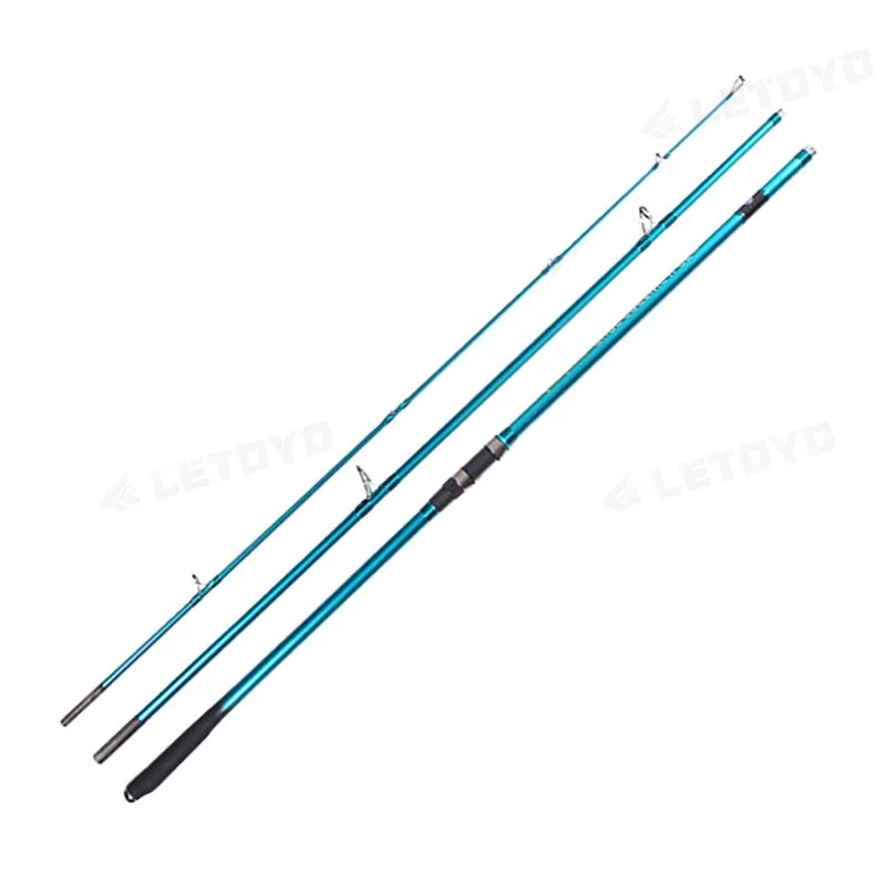Lurekiller 4.05m 4.2m 3-Section Surf Casting Carbon Fishing Rod 100-250g 200-400g Long Cast with Fuji Japan for Lake Fly Fishing