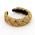 Dream Fashion Jacquard Gold Vintage Winter Custom Wholesale Bling Star Durable Women Hairband Flower Designer Headband