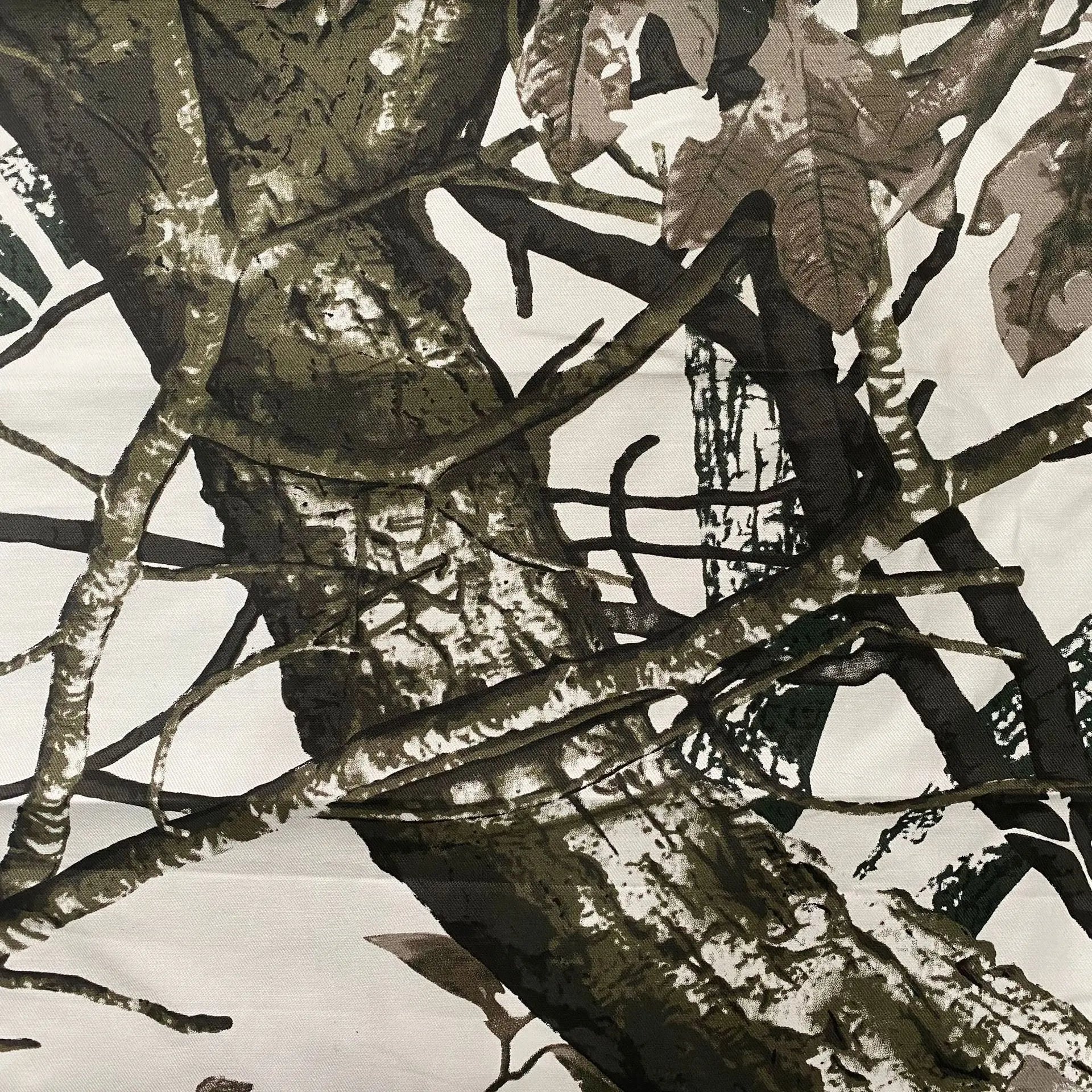 Tear-Resistant and Comfortable Tree Leaf Pattern Camouflage 100% Cotton for Hat Jacket Coat Use