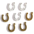 2 Color Antique Silver Plated Alloy Horseshoe Charms Pendants for Jewelry Making DIY Handmade Craft 15*12mm D9130