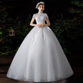 2025 New Princess Wind Style Standing Collar Female Bride French Wedding Dress