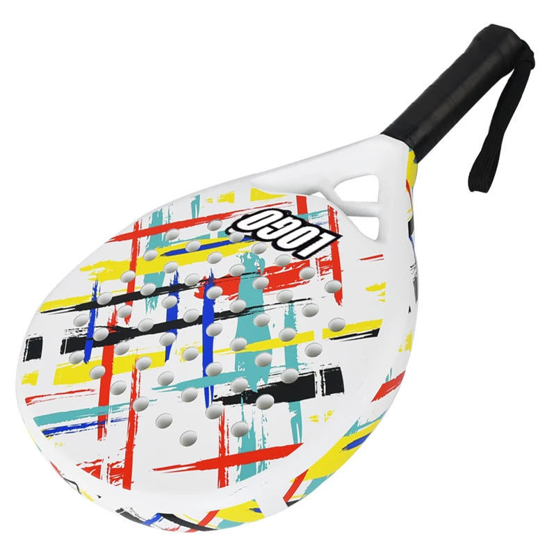 Padel Racket Tennis Carbon Fiber Soft EVA Face Tennis Paddle Racquet Beach Tennis Racket