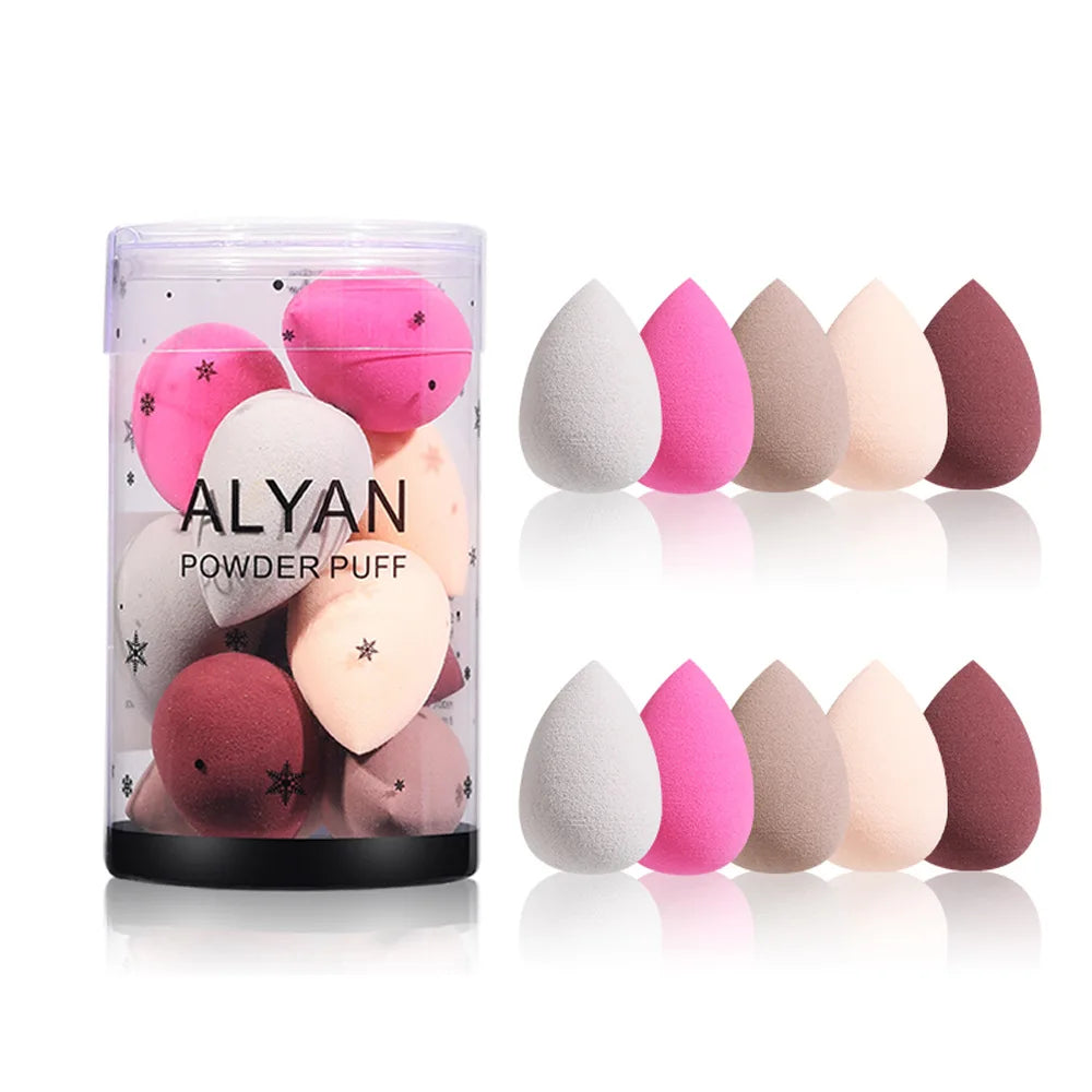 Wholesale Custom Silicone Makeup Sponge Set Soft Mini Beauty Egg Tool Set Powder Makeup Sponges with Box Beauty