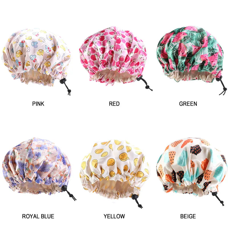 Kids Satin Bonnets Adjustable Sleeping Caps Reversible Satin Night Hats Soft Colorful Satin Cap for Teens Toddler Children