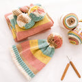 Rainbow Color Acrylic Cotton Blend Cake Yarn Ball for High Tenacity Eco-Friendly Hand Knitting