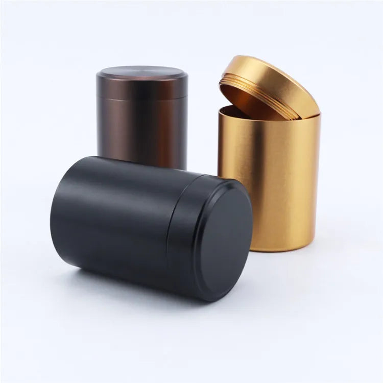 Aluminum Alloy Storage Jar Multipurpose Airtight Metal Tobacco Spices Coffee Tea Storage Container Jars