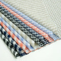 New Soft Eco-friendly 100% Linen Fabric 135gsm 135CM Delicate Woven Yarn Dyed Check Pure Linen Textile for Shirt Clothing Stripe