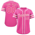 Pink Baseball Shirts 100% Polyester Mesh Breathable Baseball Uniform T-shirt Custom Stitched Logo Name Men Youth Baseball Jersey