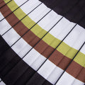 Factory price 100% polyester shiny satin woven cross stripe pleated fabric for summer dress