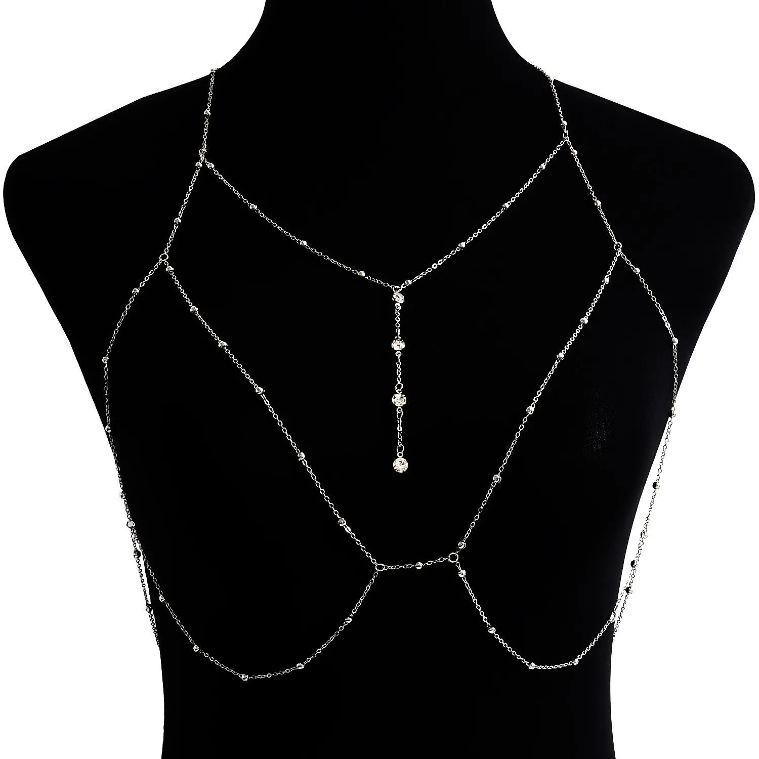 High Quality Jewelry Sexy Body Chain Women Girls Jewelry Fashion Rhinestone Belly Waist Party Beach Bra Chain Body Jewelry
