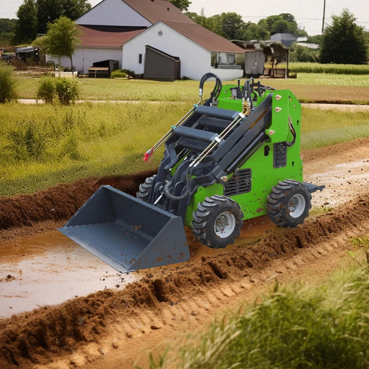 Cheapest Euro 5 CE EPA Chinese Small Mini Skid Steer Loader 380kg 430kg Mini Wheel Loader for Sale