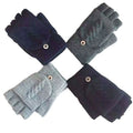 Winter Knitted Convertible Plain Fingerless Gloves Breathable Warm Daily Sports Cycling Ski Fishing Party for Women Men