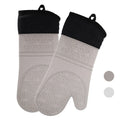 Heat-Resistance Silicone Rubber Bakery Oven Gloves Extra Long Oven Mitt for Kitchen Cooking BBQ