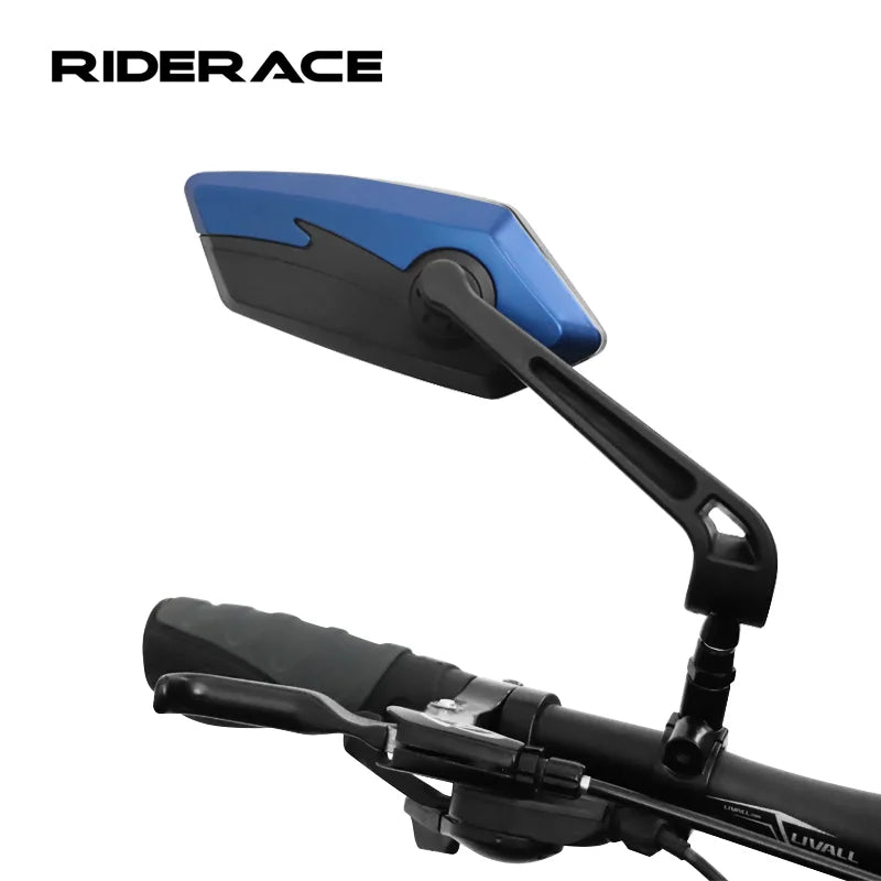 RIDERACE Rear View Mirror Bike Two-color Wide-Range Mirrors Cycling Back Sight Handlebar Reflector Adjustable Left Right Mirrors
