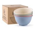 Wheat Straw Fiber Lightweight Degradable Eco-Friendly Customized Minimalist Style Children's Rice Soup Bowls Dishwasher