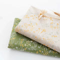 White and Gold Voile Lace Fabric Flower African swiss 100% Cotton Cotton Lace