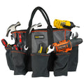 MELOTOUGH 18 Inch Electrician Tool Bag with Shoulder Strap Water Resistant Multi-Compartment Pocket Wide Mouth Storage Tool Bag