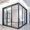 Hotel Villa Patio Residential Commercial Heavy Duty Aluminum Double Glass Sliding Door
