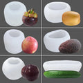 D5063 Fruits Peach Black Brin Avocado Candle Aromatherapy Mousse Chocolates Fondant Turn Sugar Cake Resin Mold Silicone 3D Mould