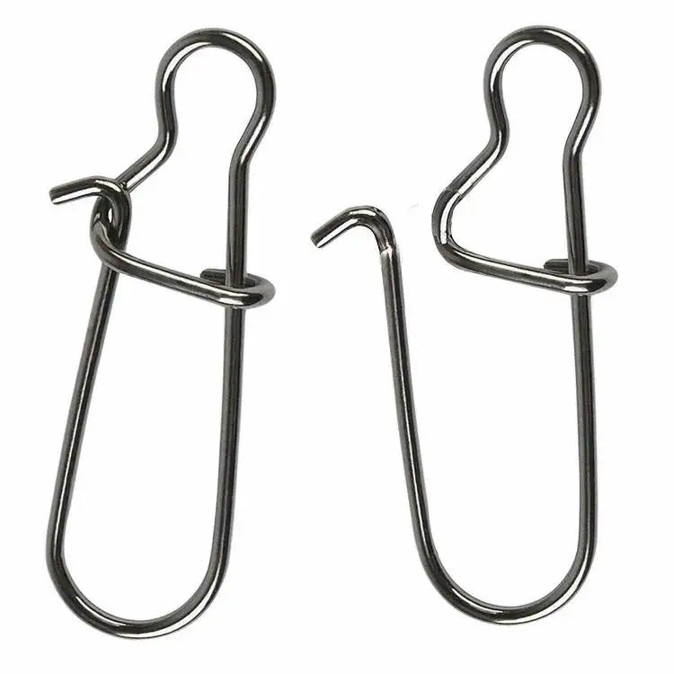 Solid Stainless Steel Swivels & Snaps Hooked Freshwater & Saltwater Tackle Quick for Fishing Gear