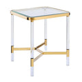 Modern Design Home Coffee Table Metal and Transparent Acrylic for Living Room Furniture