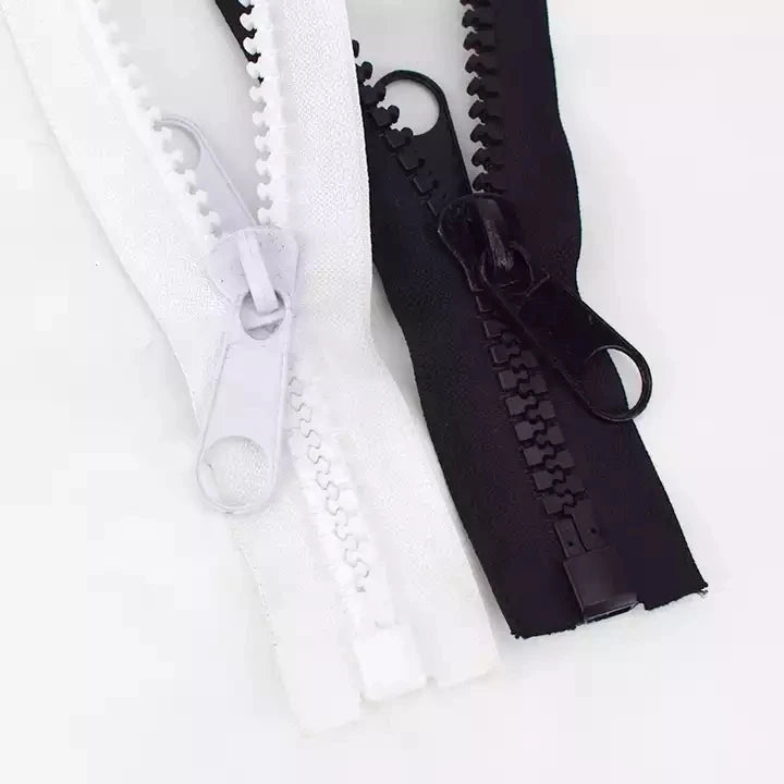 Meetee ZA211 10# Clothes Accessories Bags Double Sliders 10# Resin Open-end Zipper