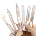 STARPRINT Transparent Ins Style Student Stationery Silver Plastic & Aluminium Alloy Small Handmade Utility Knife