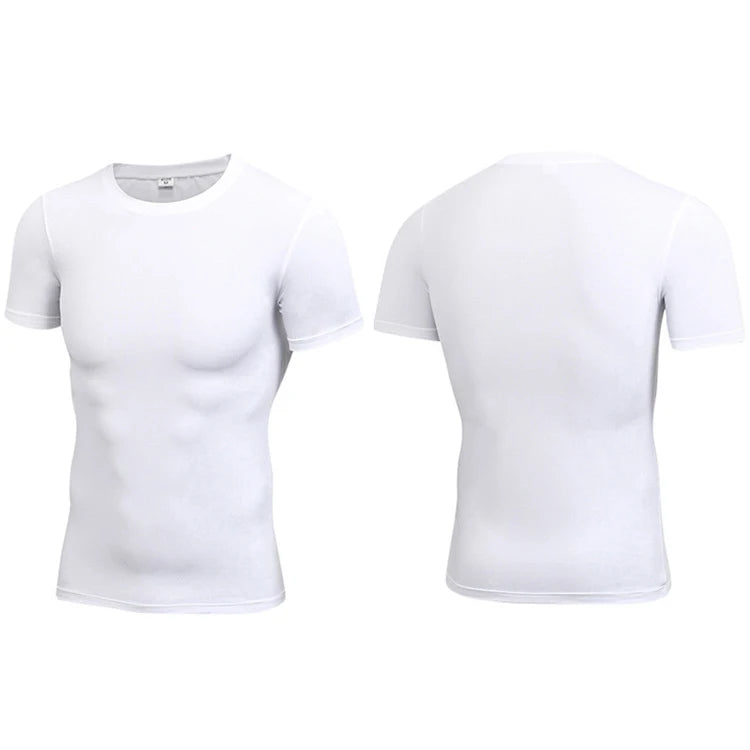 Custom Logo Fitness Multi Color Men's Breathable Quick Dry Sport Short Sleeve Workout Gym Wear Workout Blank T Shirt