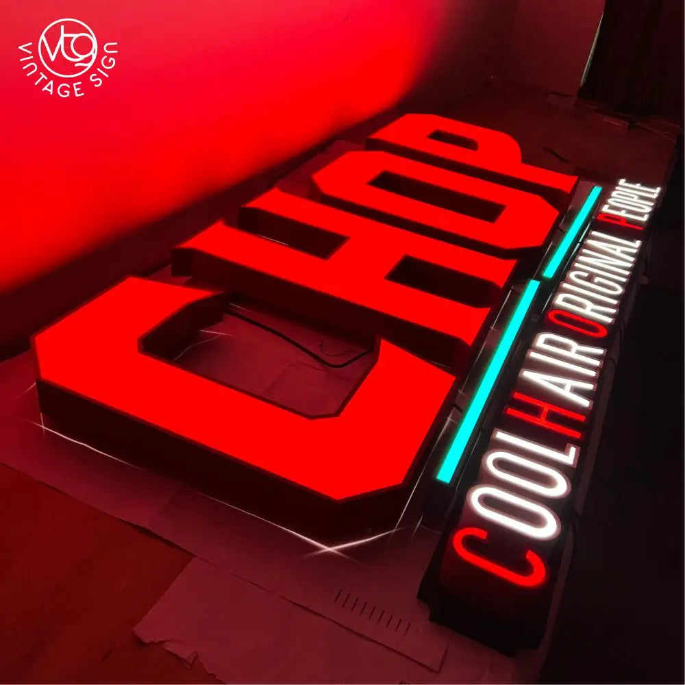 Outdoor Custom Logo Shop Face Led 3D Signage Frontlight Signs 3 D Sign Channel Letter Stainless Steel Signs