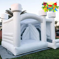 Party Events Playground Jumping Bouncer Slide Wedding Bouncy Castle Inflatable White Bounce House Combo Wedding Balloons