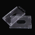 Factory Price Transparent pp Credit Card Holder Hard Plastic ID Card Holder