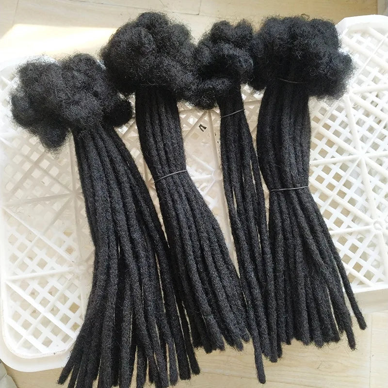 Ready to Ship DreadsLocs 100% Virgin Remy Brazilian Human Hair Dreadlocks Extensions Handmade Soft & Shiny No Shedding