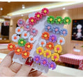 Cute Resin Hairpins for Women and Girls Colorful Flower Hair Grips Barrettes BB Hair Clips with Sweet Style Duckbill Clip