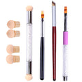 4 Pcs  Nail Brush for Gel Nails Gradient Sponges  for Acrylic  Nail Art Brushes for Acrylic Application Art Tools