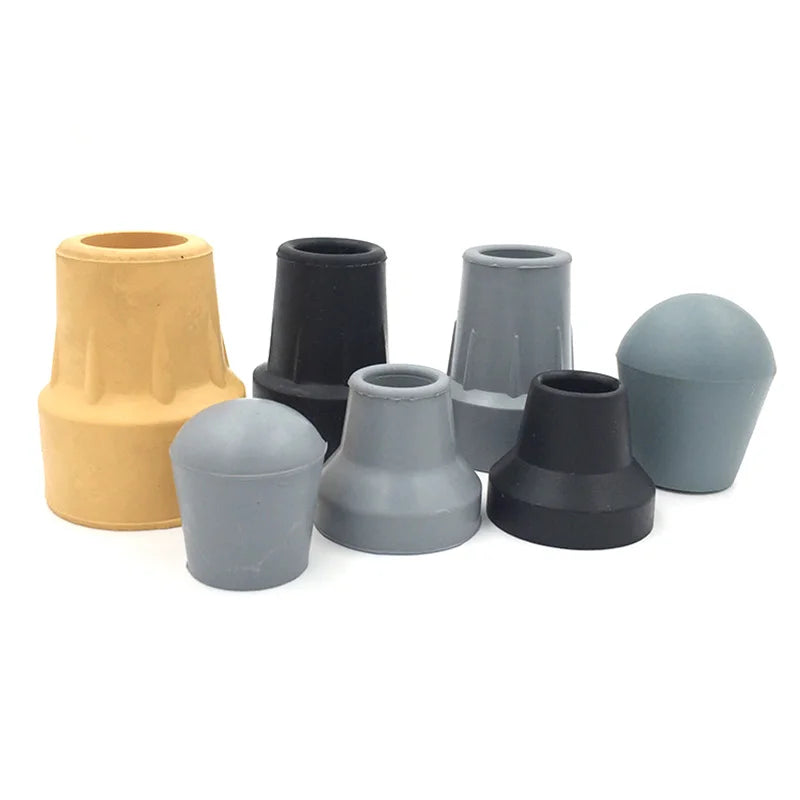 Natural Rubber Tripod Crutch Anti-Slip Leg Pad Furniture Pads with Crutch Tips for Secure Stability