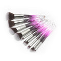 High Quality Private Label 10pcs Makeup Brush Set Shiny Crystal Glitter Diamond Synthetic Hair for Foundation Eye Face Use