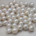 Cheap Big Edison Pearl 9-11mm Pink/Purple Round Freshwater Loose Pearls Third Party Certified No Hole for Jewelry Making