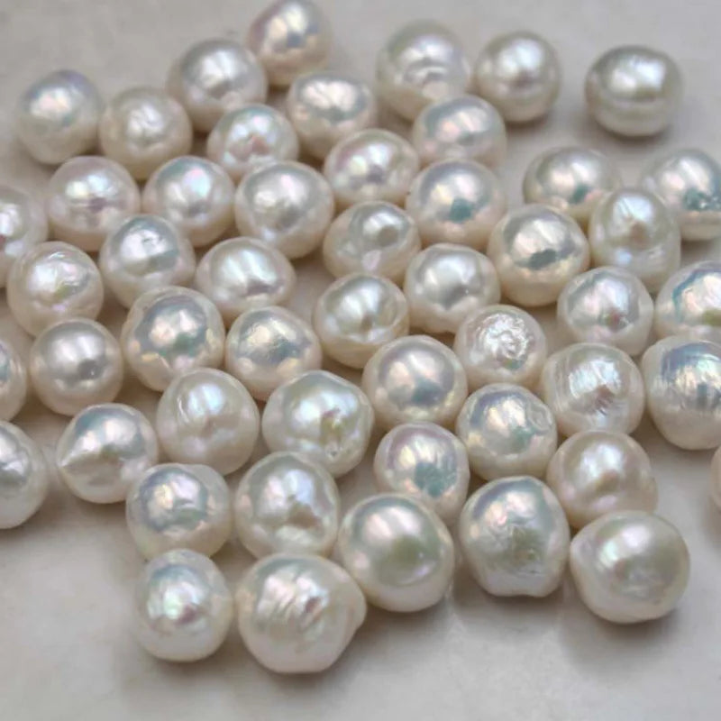 Cheap Big Edison Pearl 9-11mm Pink/Purple Round Freshwater Loose Pearls Third Party Certified No Hole for Jewelry Making