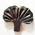 70x85mm Ornamental Forged Steel Components Wrought Iron Elements Leaf and Flowers