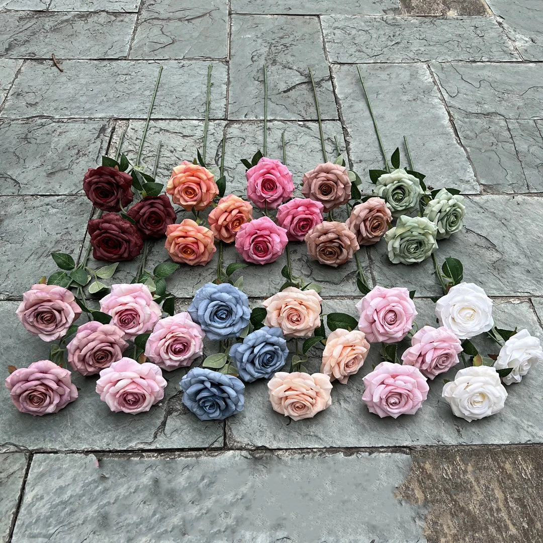 Wedding Hotel Indoor House Decor Artificial Rose Coffee Flower
