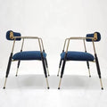 Luxury Dining Room Furniture Home Furniture Metal Legs Dining Chair Beige Velvet Fabric Modern Gold Dining Chairs