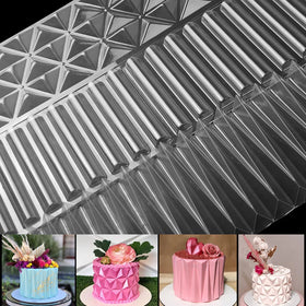 HY Plastic Cake Stencils Mousse Cake Fringe Mold Chocolate Cake Border Decorating Tools