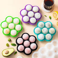 7 Grids Eco-Friendly Silicone Ice Cube Trays Lid Basketball Ice Molds Easy-Release Flexible BPA-Free DIY Whiskey Ball Maker Tool