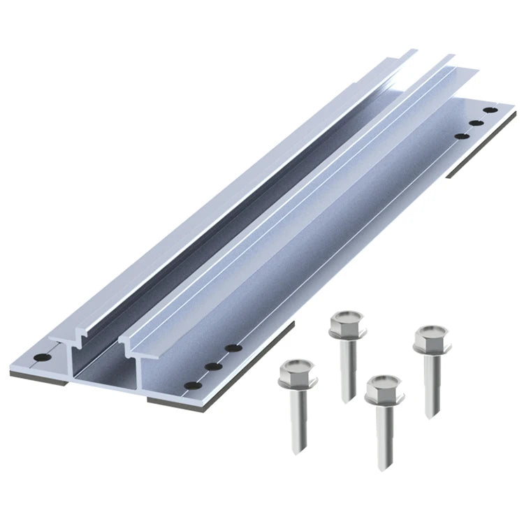 Yuens Wholesale Factory Price Aluminium Pv Solar Panel Mounting Bracket Metal Trapezoid Roof Mini Rail