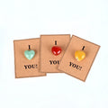 Customized Crystal Love & Name Blessing Card Creative Handmade Crystal Heart Love Blessing Cards Gift Ornament